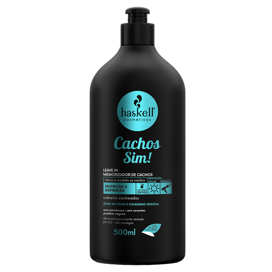 Haskell Cachos Sim! - Leave in Memorizador de Cachos 500ml