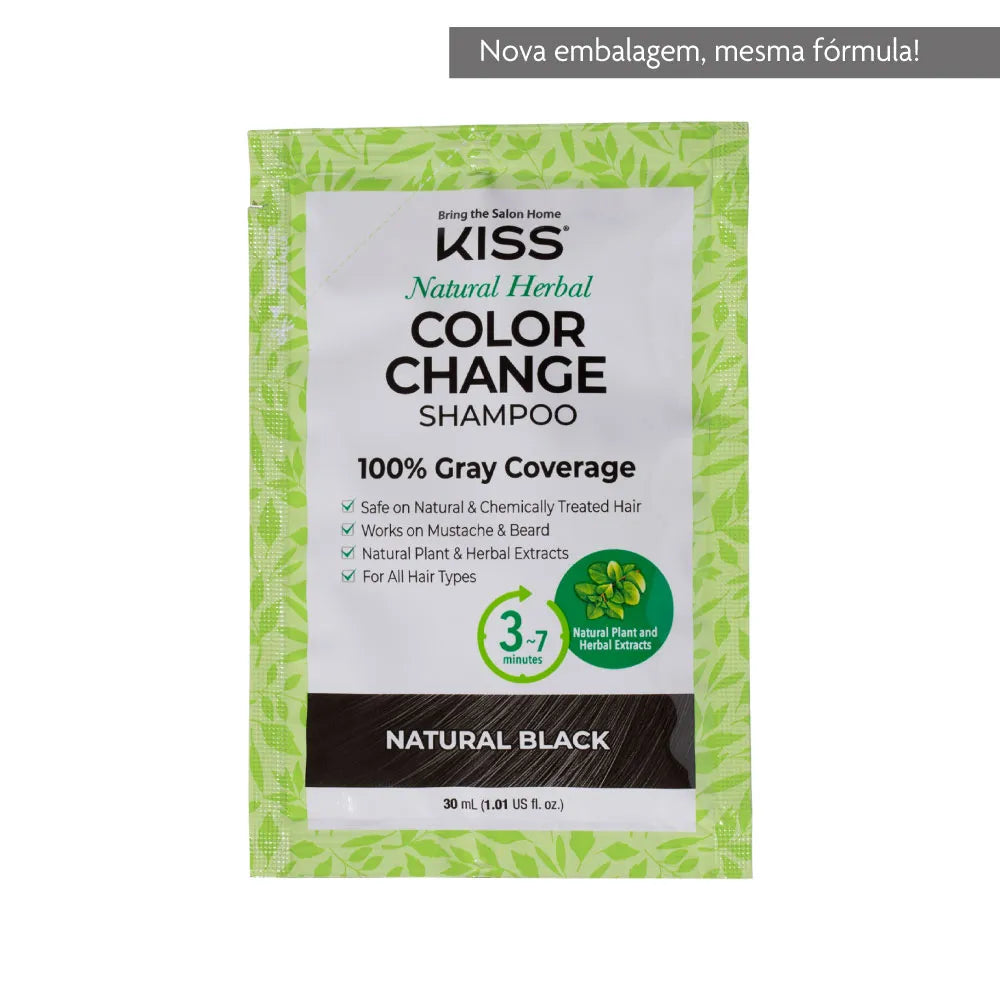 Shampoo Tonalizante Color Change Preto - Kiss New York