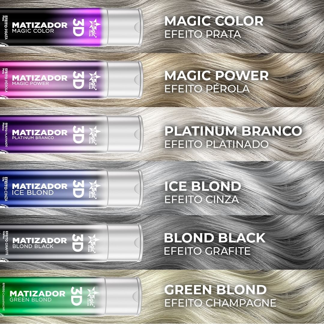 Magic Color 3D - Matizador Ice Blond Efeito Cinza 100ml